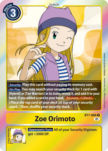 Zoe Orimoto [BT7-088] [Next Adventure] Foil