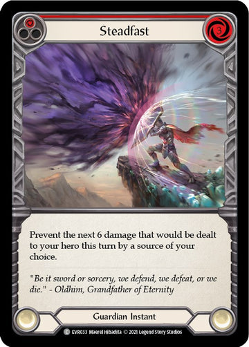 Steadfast (Red) [EVR033] [Everfest] 1st Edition Rainbow Foil