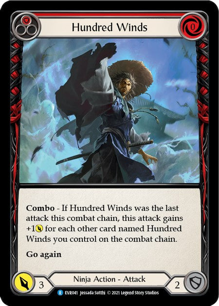 Hundred Winds (Red) [EVR041] [Everfest] 1st Edition Normal