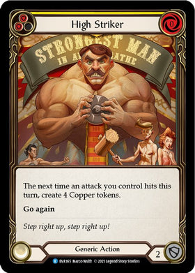 High Striker (Yellow) [EVR165] [Everfest] 1st Edition Rainbow Foil
