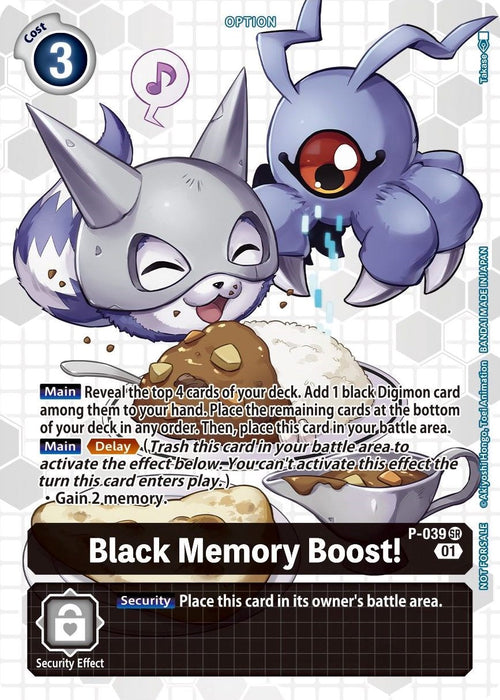 Black Memory Boost! (Next Adventure Box Promotion Pack) [P-039] [Digimon Promotion Cards] Foil