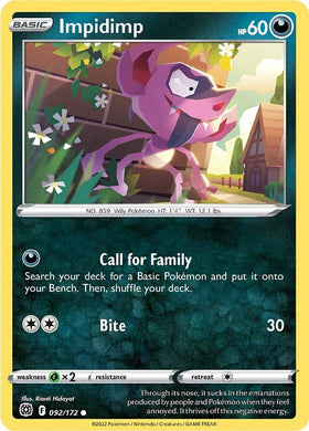 Impidimp [092/172] [Brilliant Stars] Reverse Holofoil