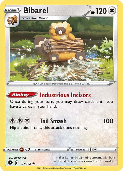 Bibarel [121/172] [Brilliant Stars] Reverse Holofoil