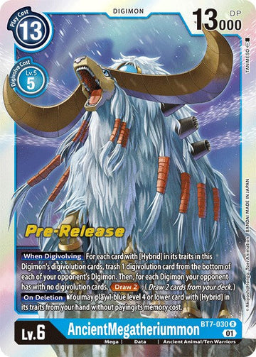 AncientMegatheriummon [BT7-030 R] [Next Adventure Pre-Release Cards] Foil