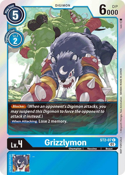 Grizzlymon (Official Tournament Pack Vol.4) [ST2-07] [Starter Deck 02: Cocytus Blue]