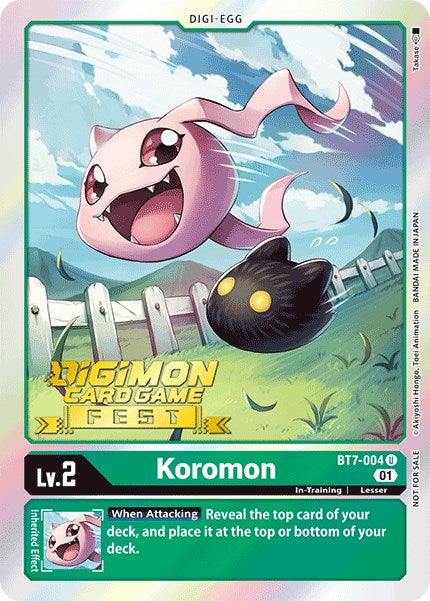 Koromon (Digimon Card Game Fest 2022) [BT7-004] [Next Adventure] Foil