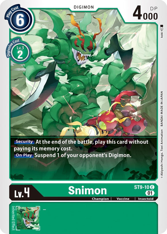 Snimon [ST9-10] [Starter Deck 09: Ultimate Ancient Dragon]
