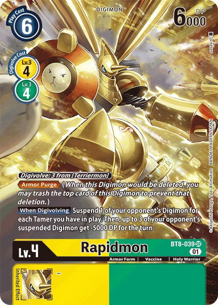 Rapidmon (Alternate Art) [BT8-039] [New Awakening] Foil