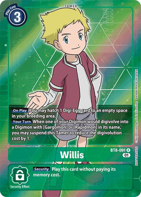 Willis (Box Topper) [BT8-091] [New Awakening] Foil