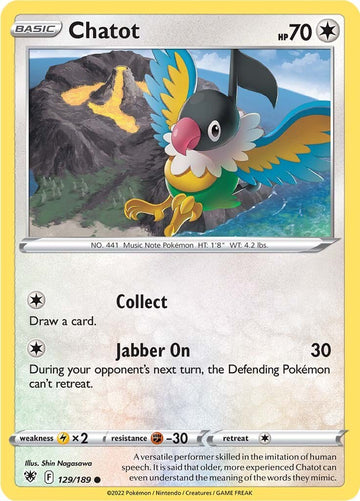 Chatot [129/189] [Astral Radiance] Reverse Holofoil