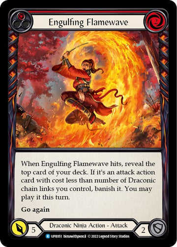 Engulfing Flamewave (Red) [UPR051] [Uprising] Rainbow Foil