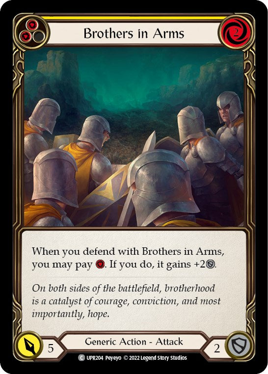 Brothers in Arms (Yellow) [UPR204] [Uprising] Rainbow Foil