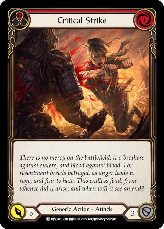 Critical Strike (Red) [UPR206] [Uprising] Rainbow Foil