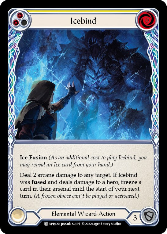 Icebind (Yellow) [UPR120] [Uprising] Rainbow Foil
