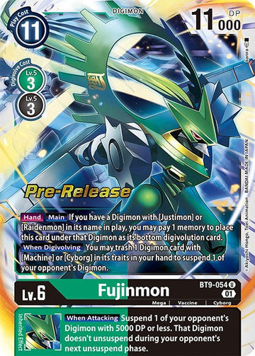Fujinmon [BT9-054 U] [X Record Pre-Release Cards] Foil