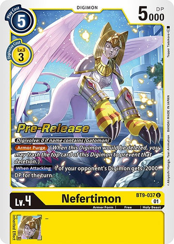 Nefertimon [BT9-037] [X Record Pre-Release Cards] Foil