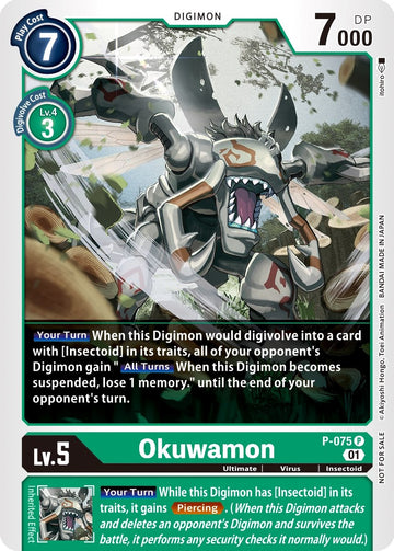 Okuwamon [P-075] [Digimon Promotion Cards]