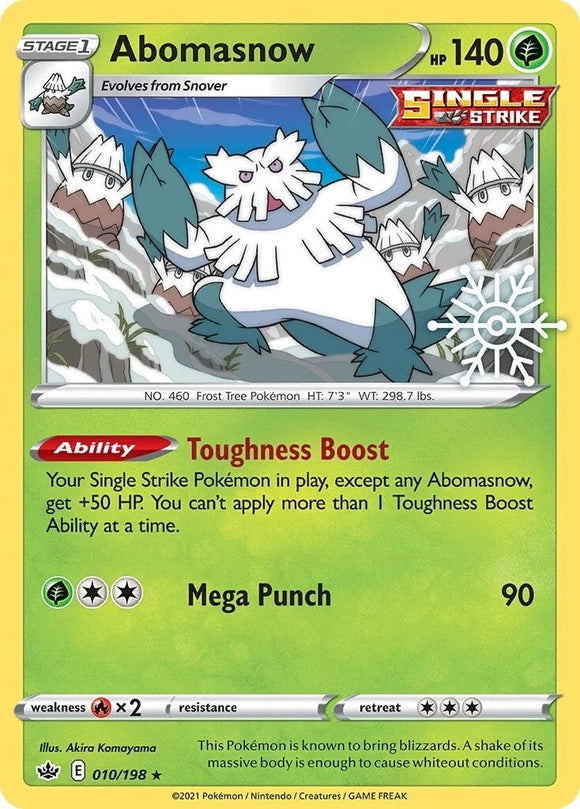 Abomasnow (Holiday Calendar) [010/198] [Chilling Reign] Holofoil