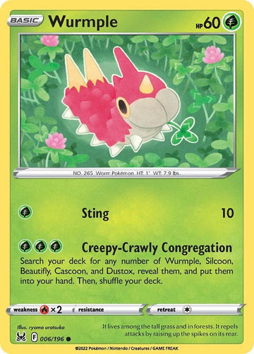 Wurmple [006/196] [Lost Origin] Reverse Holofoil