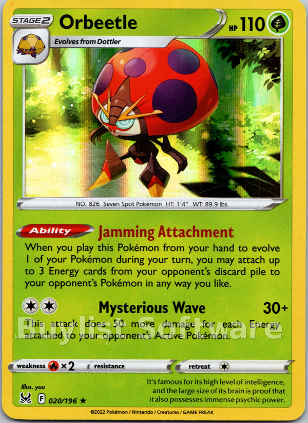 Orbeetle [020/196] [Lost Origin] Holofoil