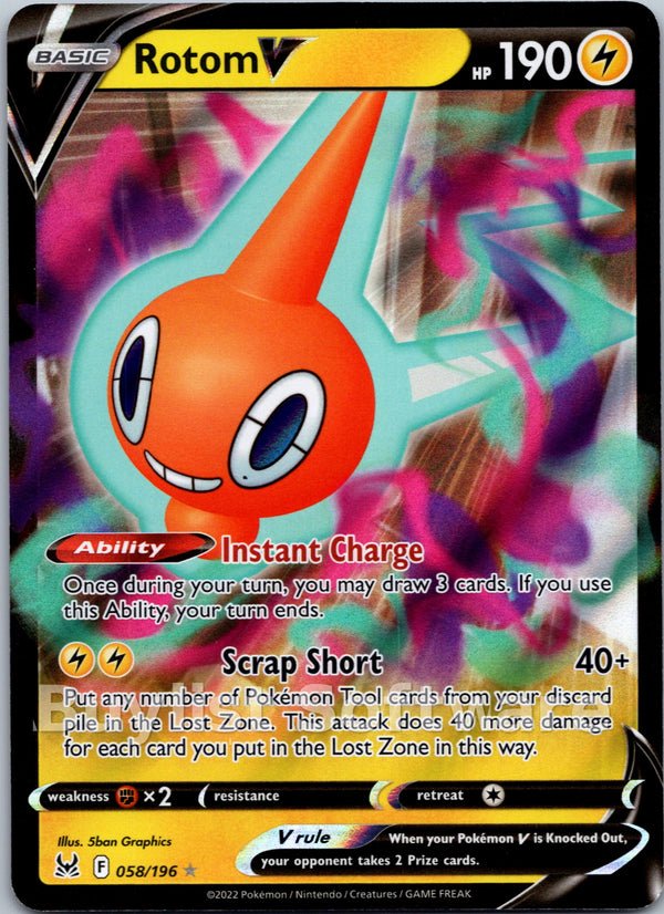 Rotom V [058/196] [Lost Origin] Holofoil