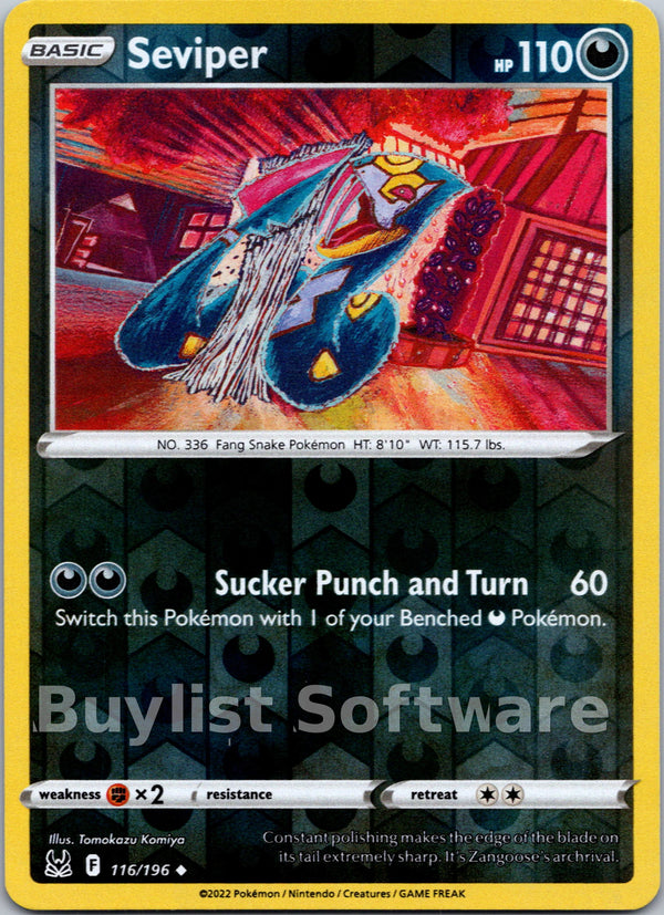 Seviper [116/196] [Lost Origin] Reverse Holofoil
