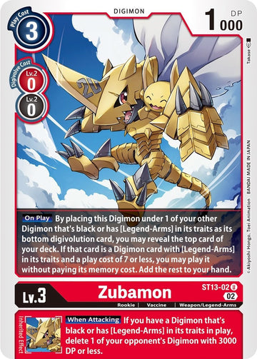 Zubamon [ST13-02] [Starter Deck 13: Ragnaloardmon]