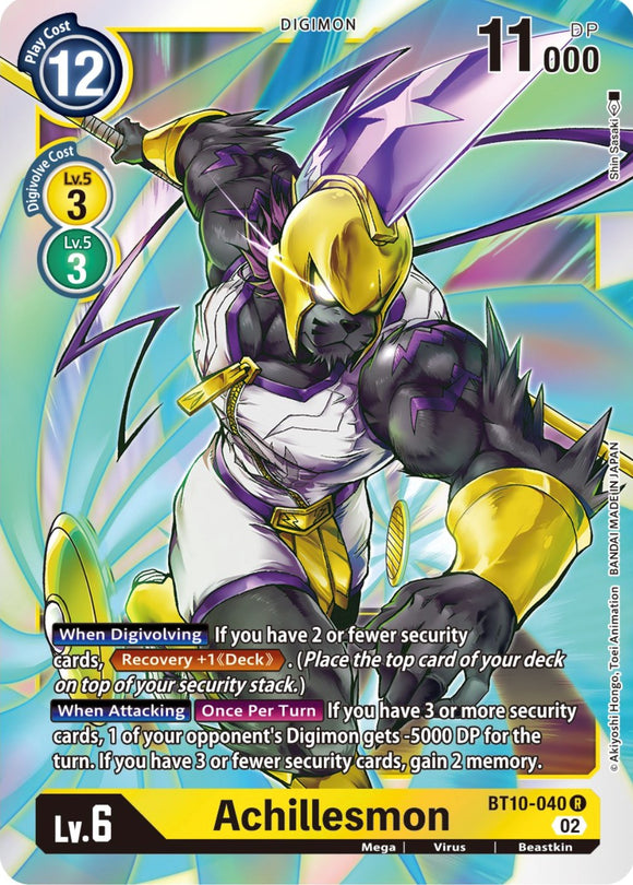 Achillesmon [BT10-040 R] [Xros Encounter] Foil