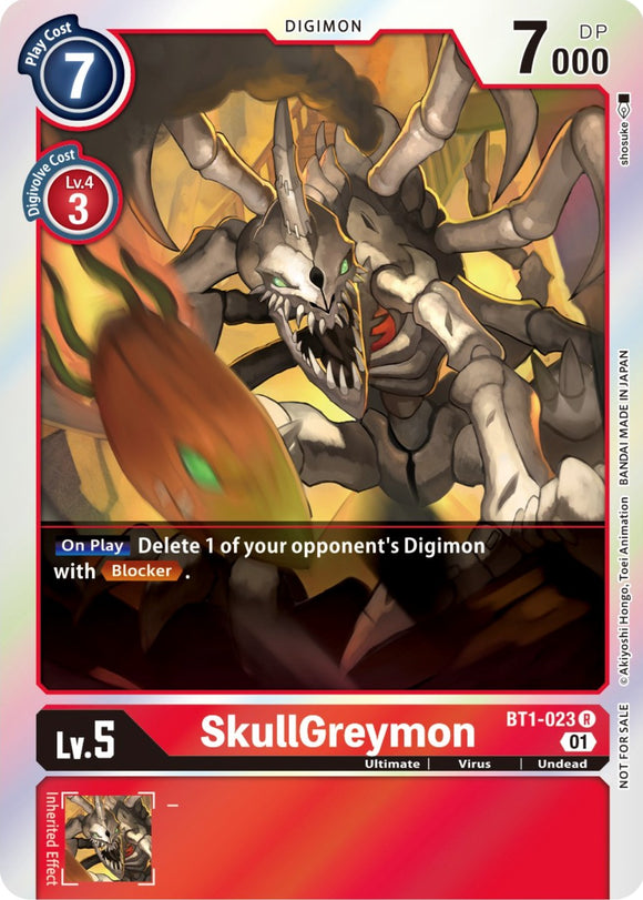 SkullGreymon (ST-11 Special Entry Pack) [BT1-023] [Release Special Booster 1.0] Foil