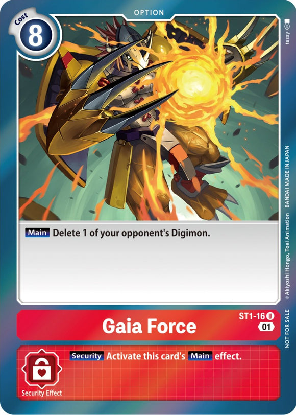 Gaia Force (ST-11 Special Entry Pack) [ST1-16] [Starter Deck 01: Gaia Red] Foil