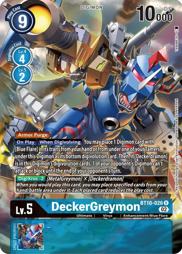 DeckerGreymon (Alternate Art) [BT10-026] [Xros Encounter] Foil