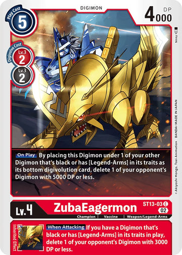 ZubaEagermon [ST13-03] [Starter Deck 13: Ragnaloardmon]