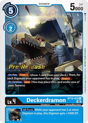 Deckerdramon [BT10-020] [Xros Encounter Pre-Release Cards] Foil