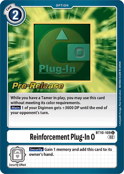 Reinforcement Plug-In 0 [BT10-109] [Xros Encounter Pre-Release Cards] Foil