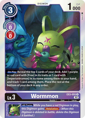 Wormmon [EX3-055 R] [Draconic Roar] Foil