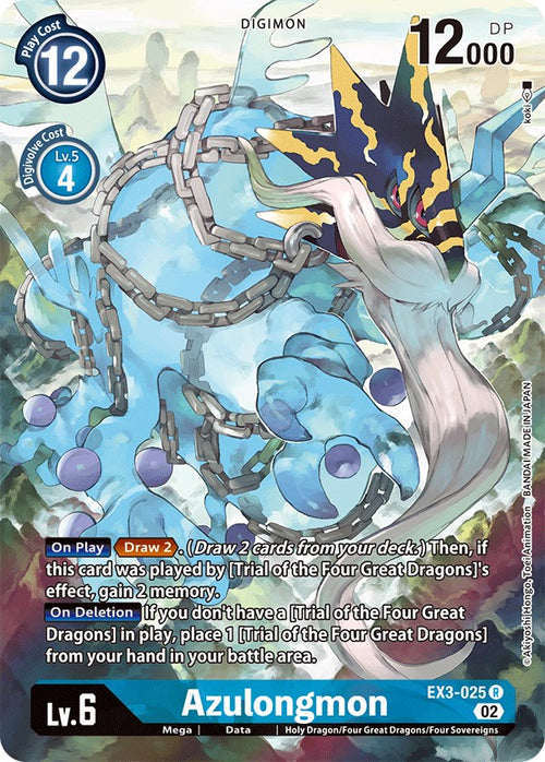 Azulongmon (Alternate Art) [EX3-025] [Draconic Roar] Foil