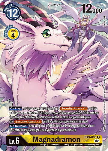 Magnadramon (Alternate Art) [EX3-036] [Draconic Roar] Foil
