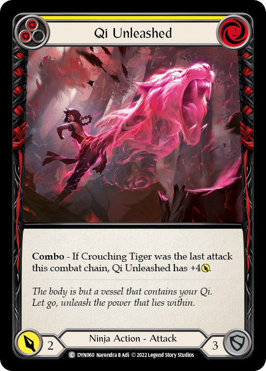 Qi Unleashed (Yellow) [DYN060] [Dynasty] Rainbow Foil