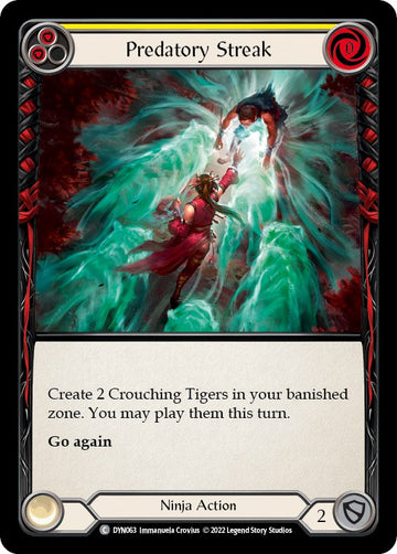 Predatory Streak (Yellow) [DYN063] [Dynasty]