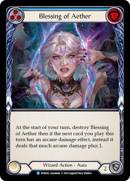 Blessing of Aether (Blue) [DYN202] [Dynasty] Rainbow Foil