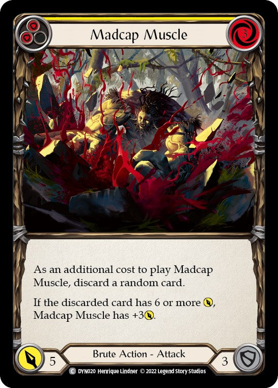 Madcap Muscle (Yellow) [DYN020] [Dynasty] Rainbow Foil