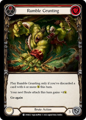 Rumble Grunting (Red) [DYN022] [Dynasty] Rainbow Foil