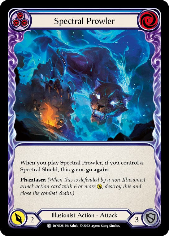 Spectral Prowler (Blue) [DYN226] [Dynasty] Rainbow Foil