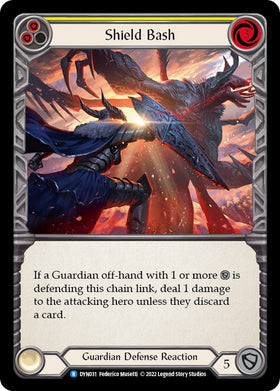 Shield Bash (Yellow) [DYN031] [Dynasty] Rainbow Foil