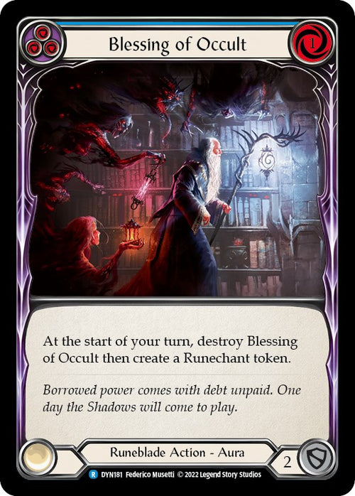 Blessing of Occult (Blue) [DYN181] [Dynasty] Rainbow Foil