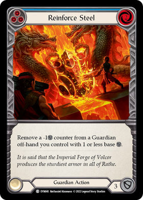 Reinforce Steel (Blue) [DYN041] [Dynasty] Rainbow Foil
