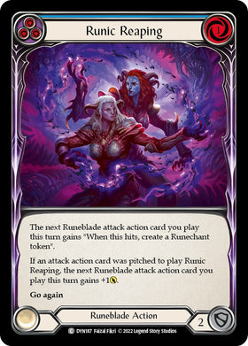 Runic Reaping (Blue) [DYN187] [Dynasty] Rainbow Foil