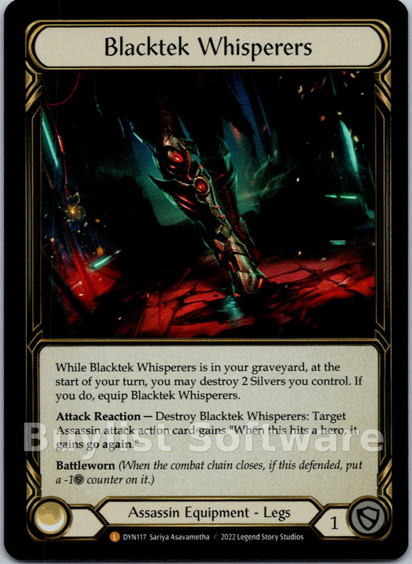 Blacktek Whisperers [DYN117] [Dynasty] Rainbow Foil