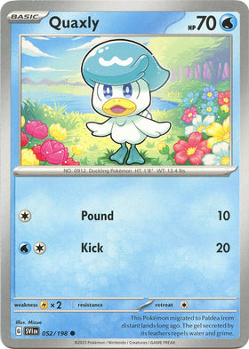 Quaxly [052/198] [Scarlet & Violet Base Set] Reverse Holofoil