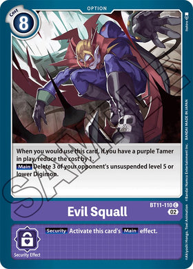 Evil Squall [BT11-110] [Dimensional Phase] Foil